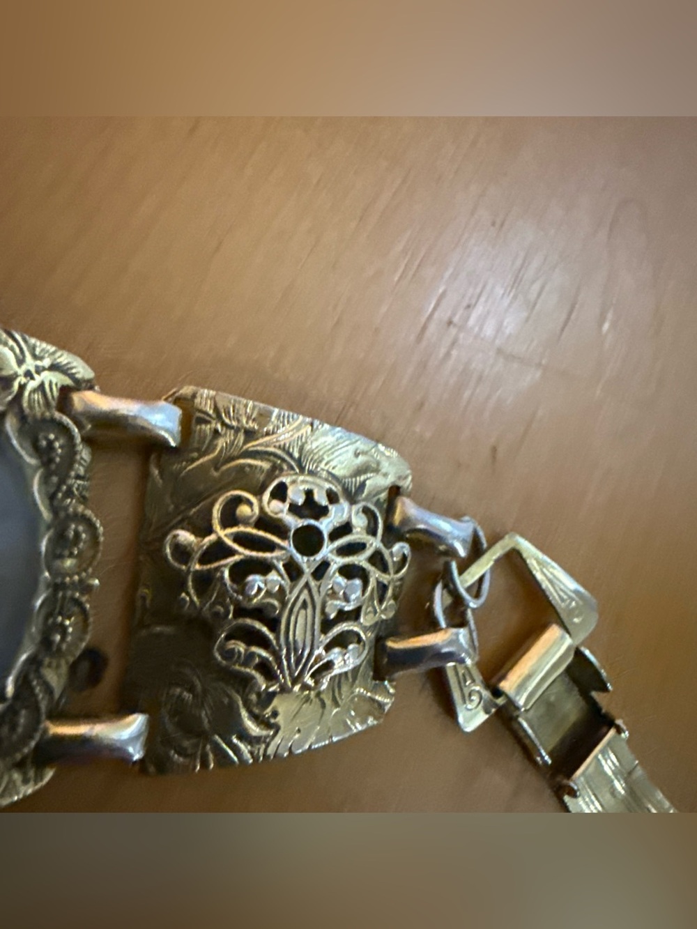 Vintage-Style western tigers eyePanel Bracelet - Women Jewelry boho - Picture 5 of 8